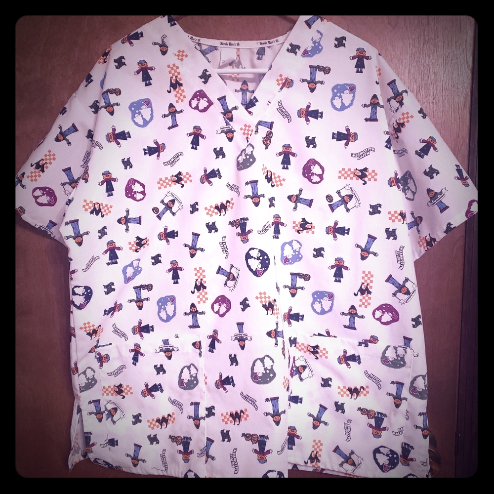 Halloween Scrub Top